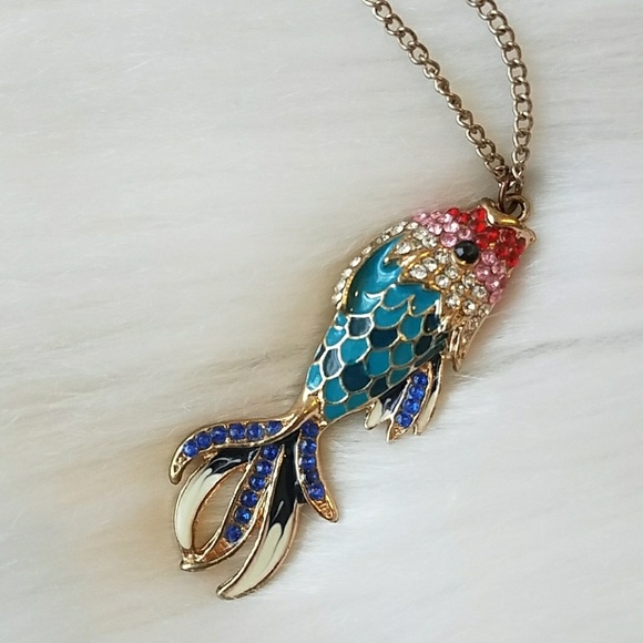 Jewelry - Jeweled Fish Necklace